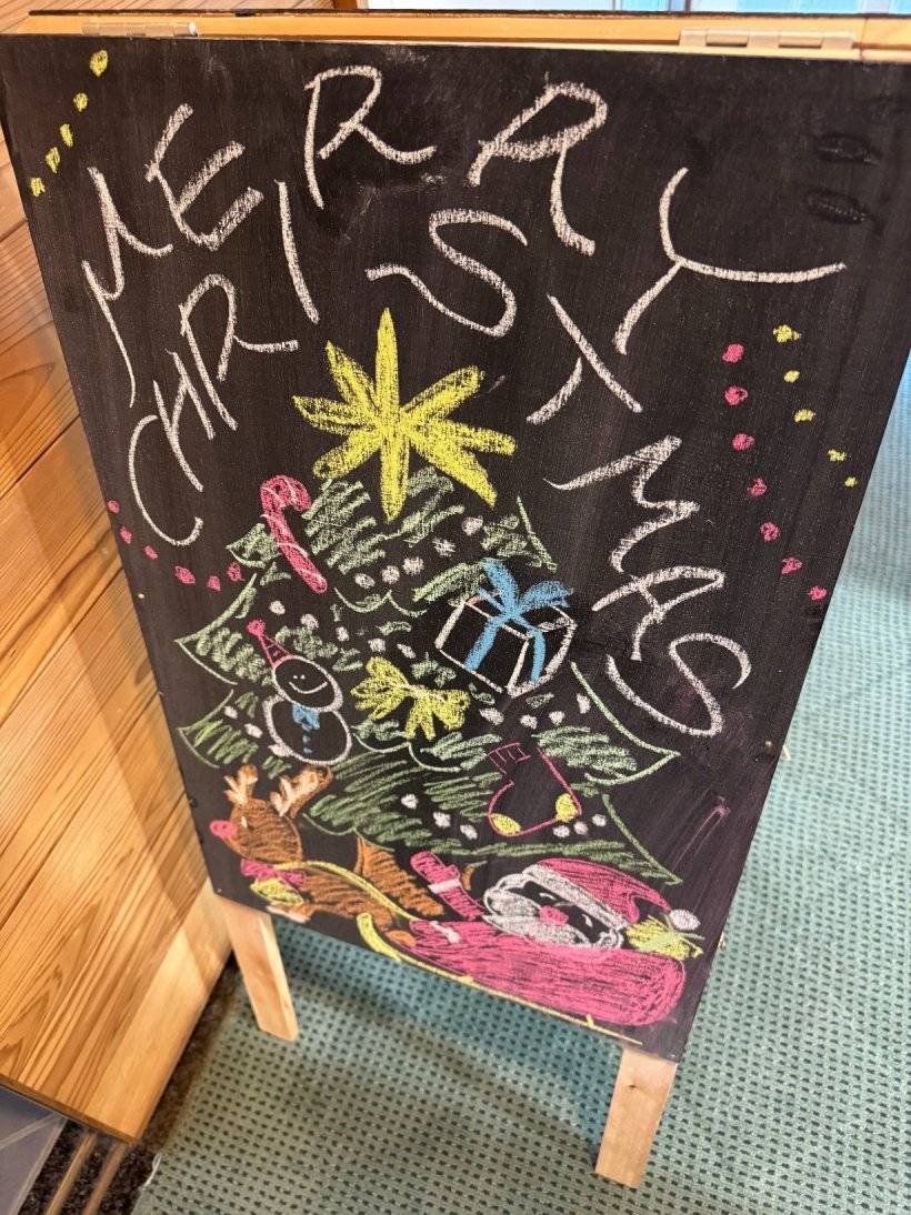 クリスマスの看板